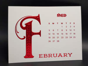 MCD 2023 Desktop Calendar - February