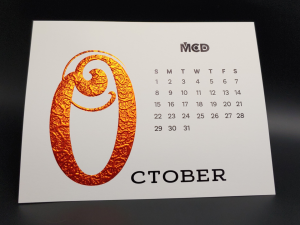MCD 2023 Desktop Calendar - October